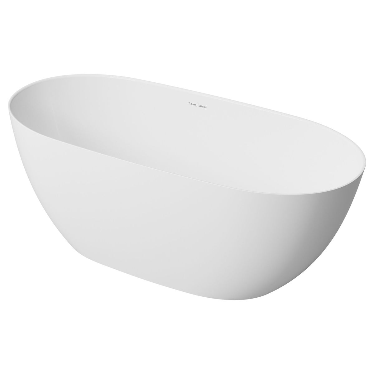 Turner Hastings Narva 160 X 74 Magnacast Free Standing Bath - Matte White