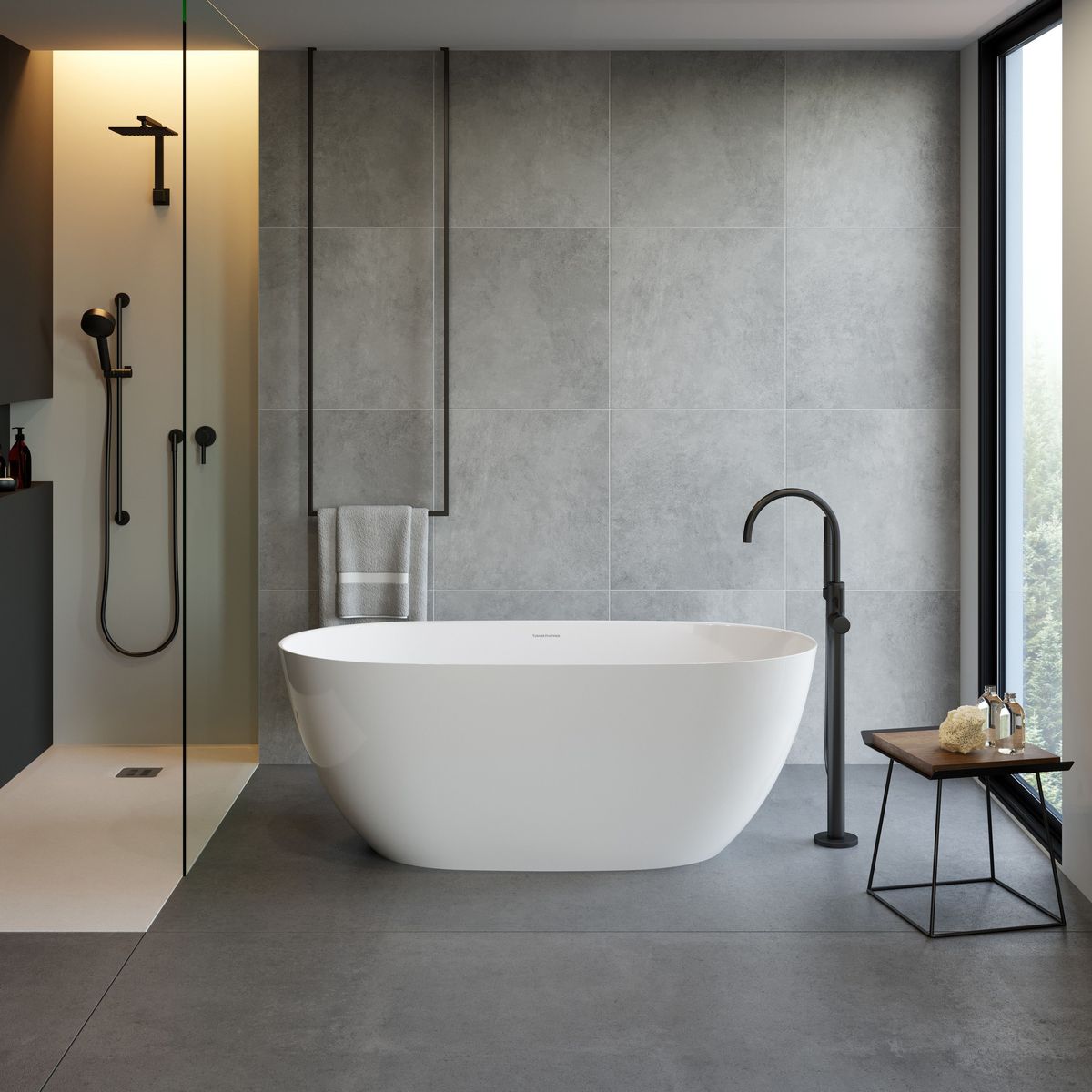 Turner Hastings Narva 160 X 74 Magnacast Free Standing Bath - Matte White