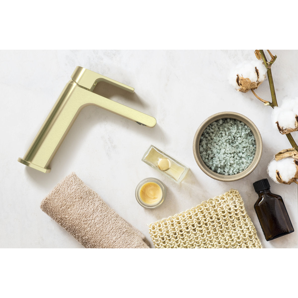 Bianca Basin Mixer - Brushed Gold