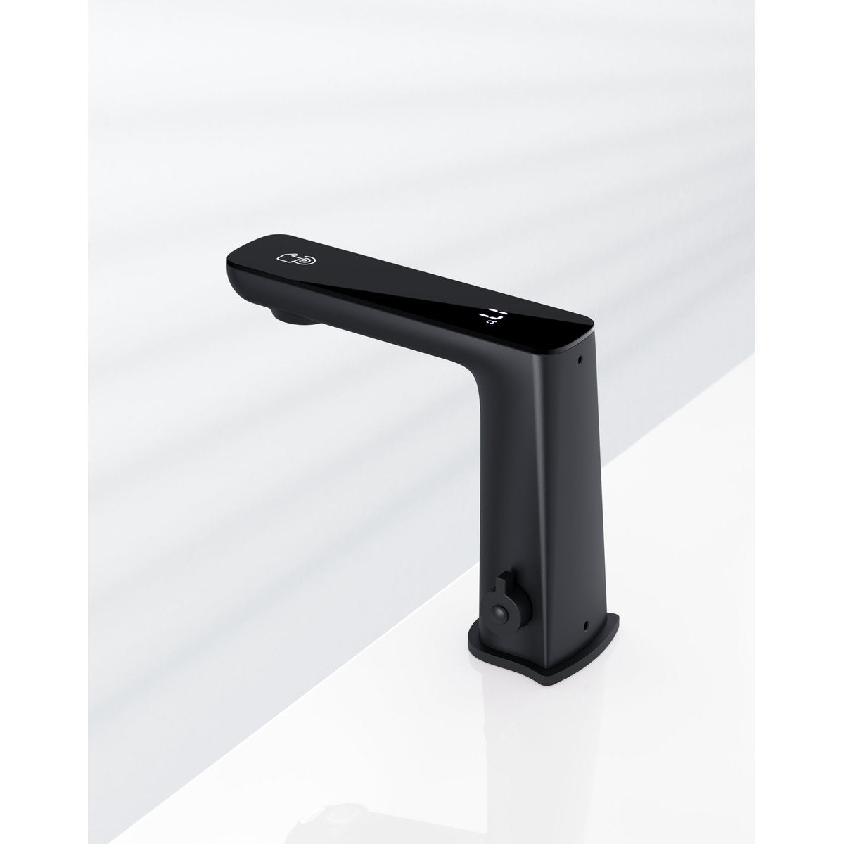 Claudia Sensor Mixer With Black Top Display in Matte Black