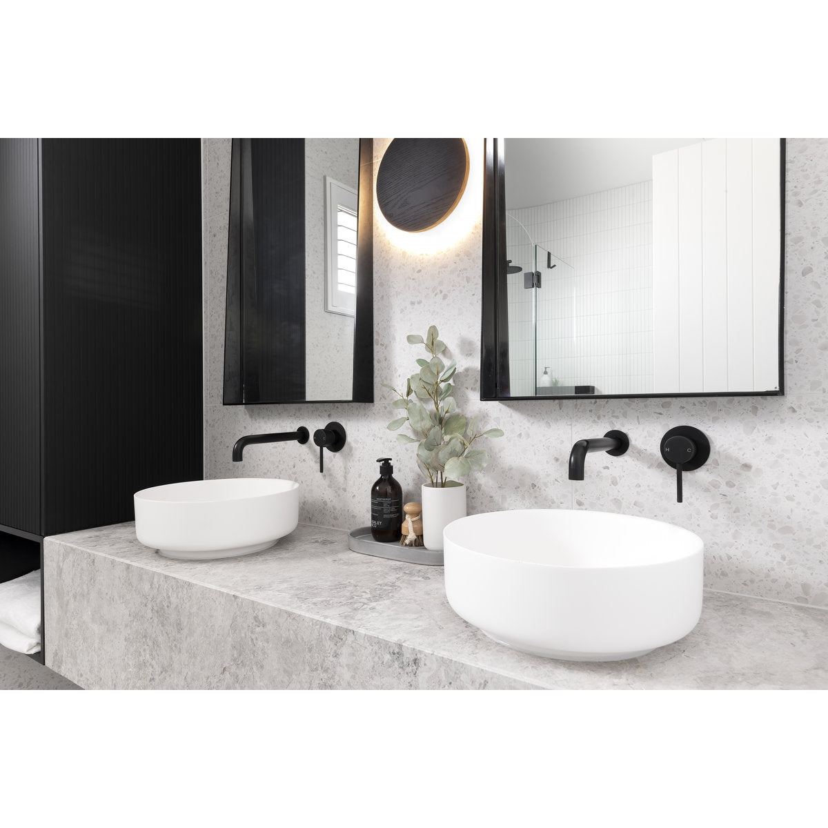 Dolce Shower Mixer Trim Kits Only Matte Black