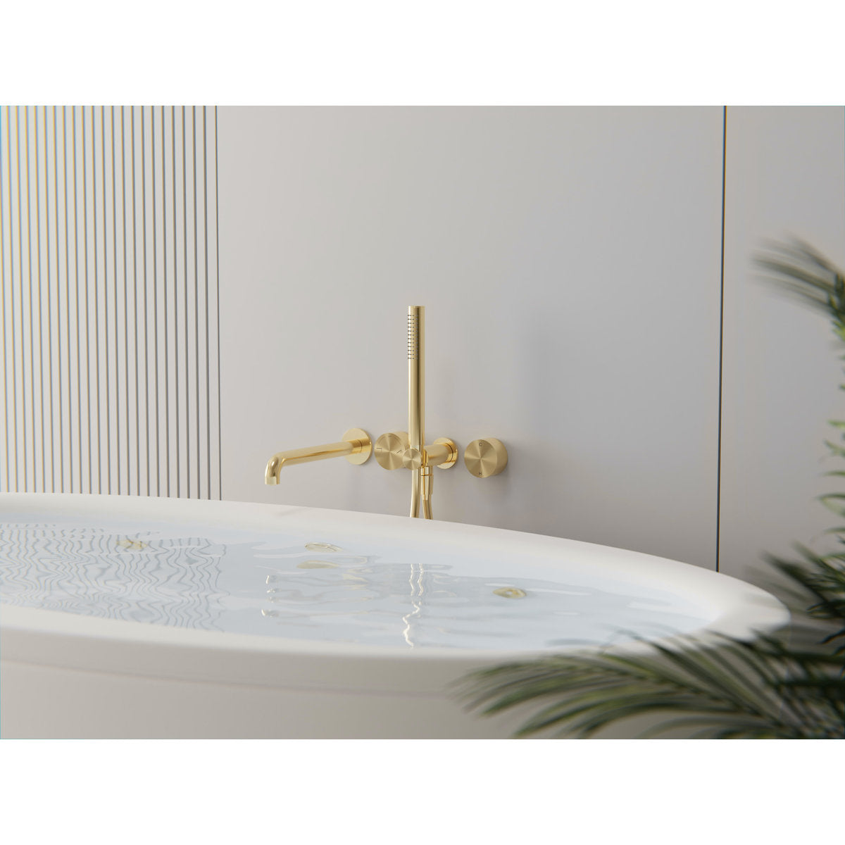 Kara Progressive Shower Mixer in Brushed Gold