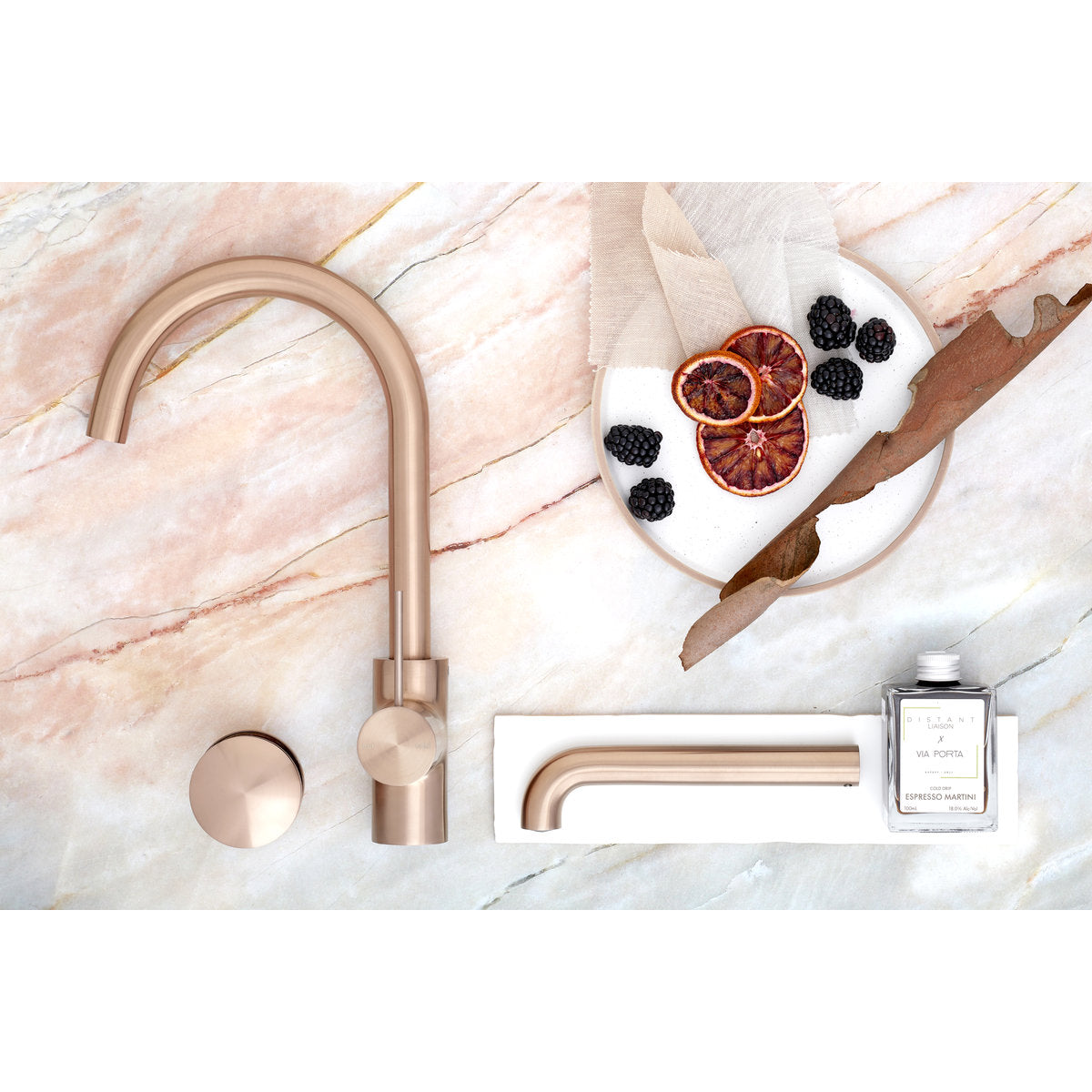 Mecca Kitchen Mixer - Brushed Bronze