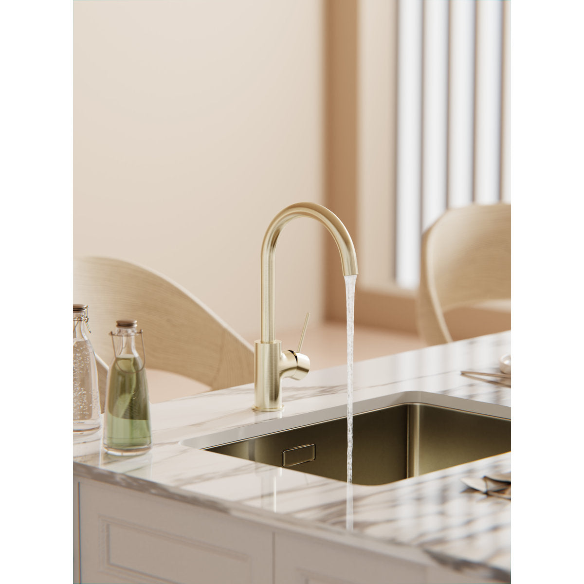 Mecca Kitchen Mixer - Brushed Gold