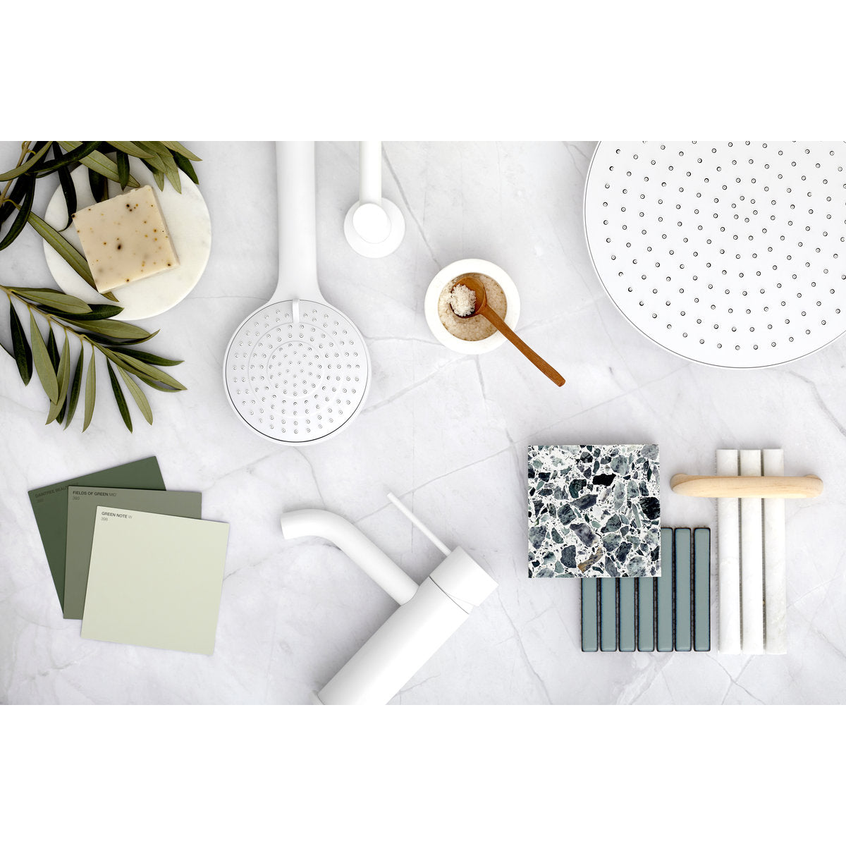 Mecca Mid Tall Basin Mixer in Matte White