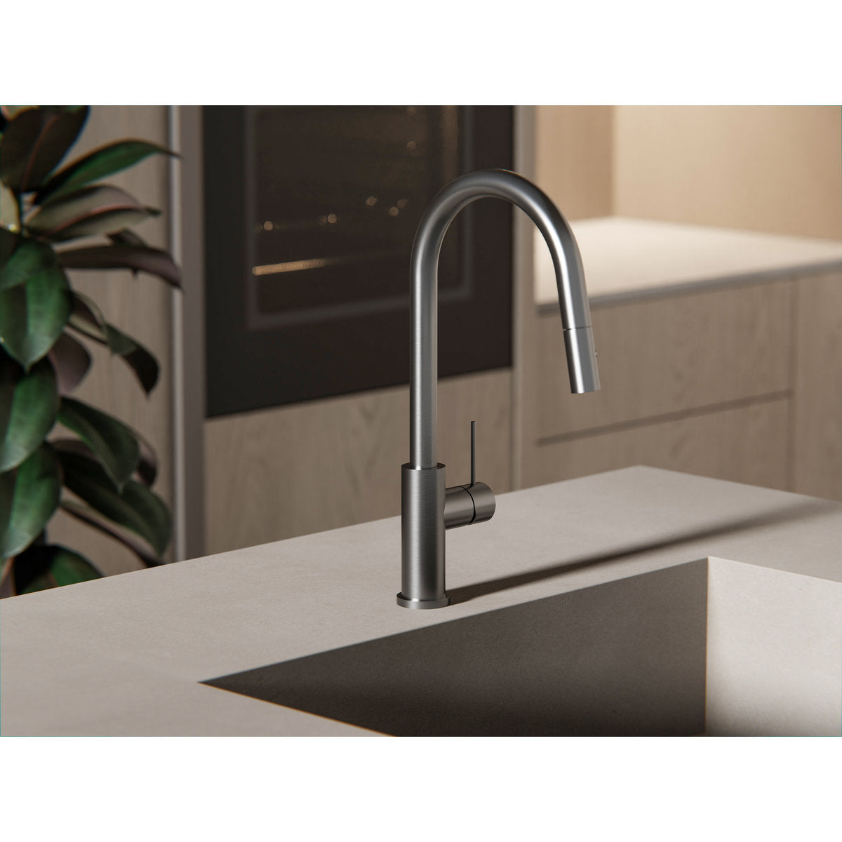 Mecca Pull Out Sink Mixer With Vegie Spray Function - Gun Metal
