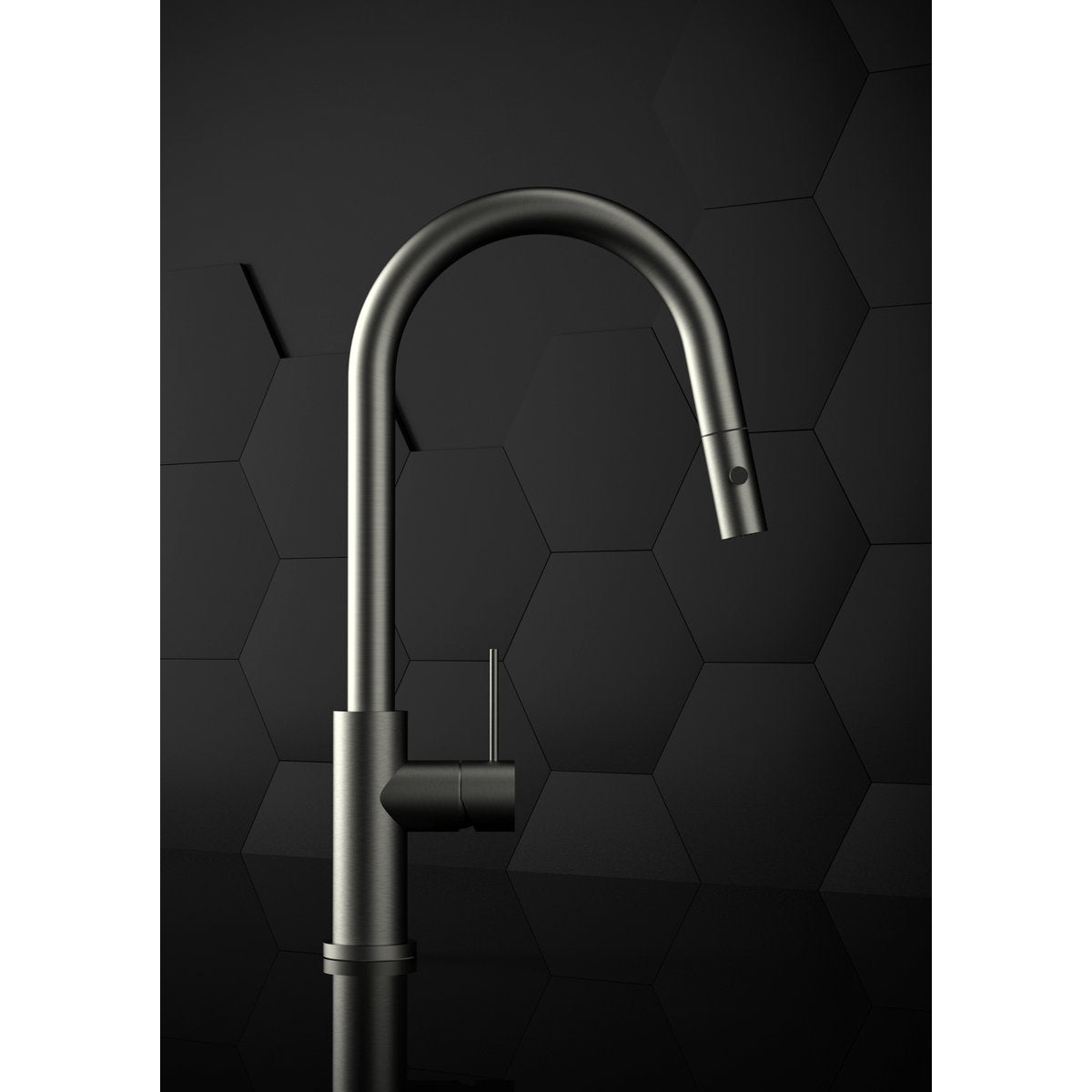 Mecca Pull Out Sink Mixer With Vegie Spray Function - Gun Metal