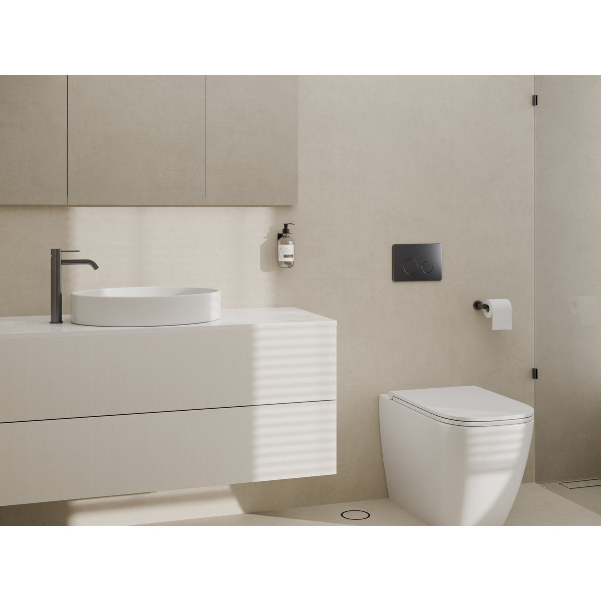 Mecca Tall Basin Mixer - Gun Metal