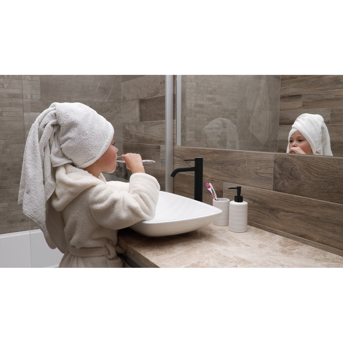 Mecca Tall Basin Mixer - Matte Black
