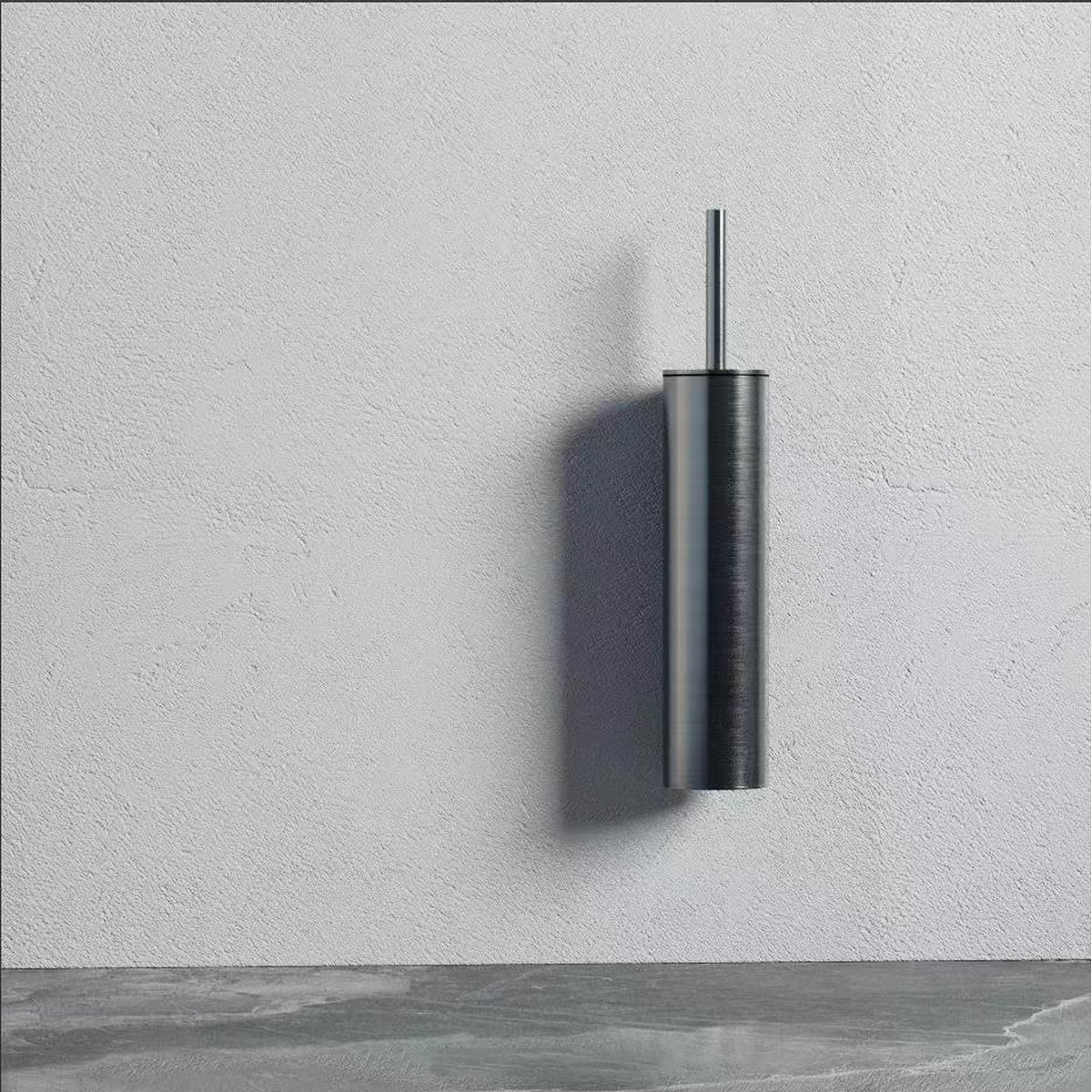 Mecca Toilet Brush Holder in Gun Metal