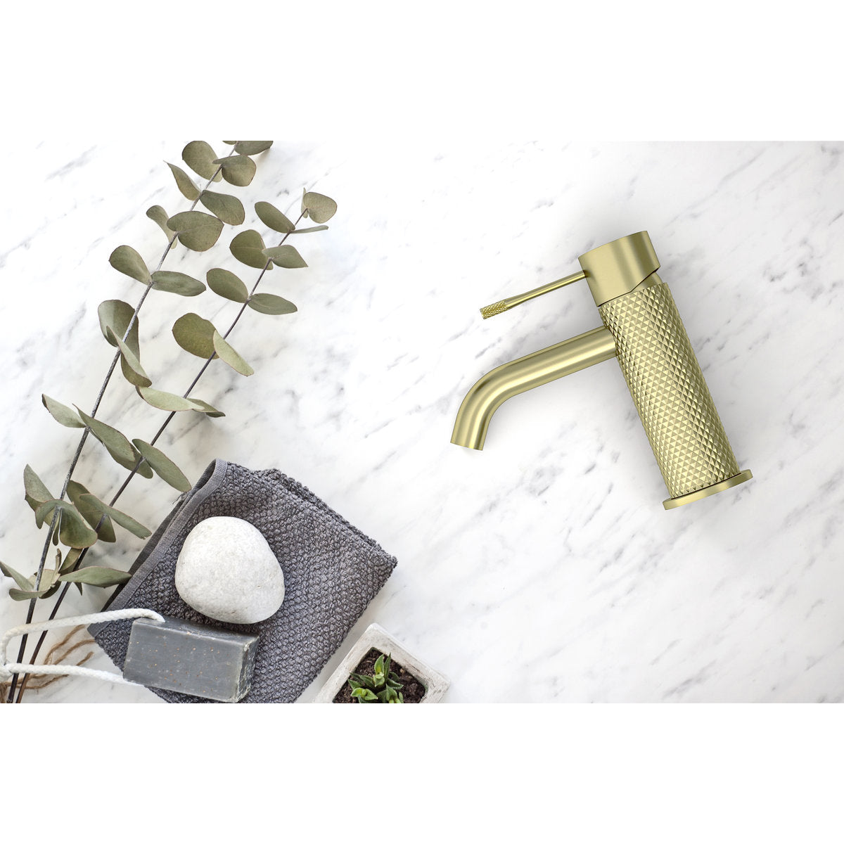 Opal Basin Mixer - Brushed Gold