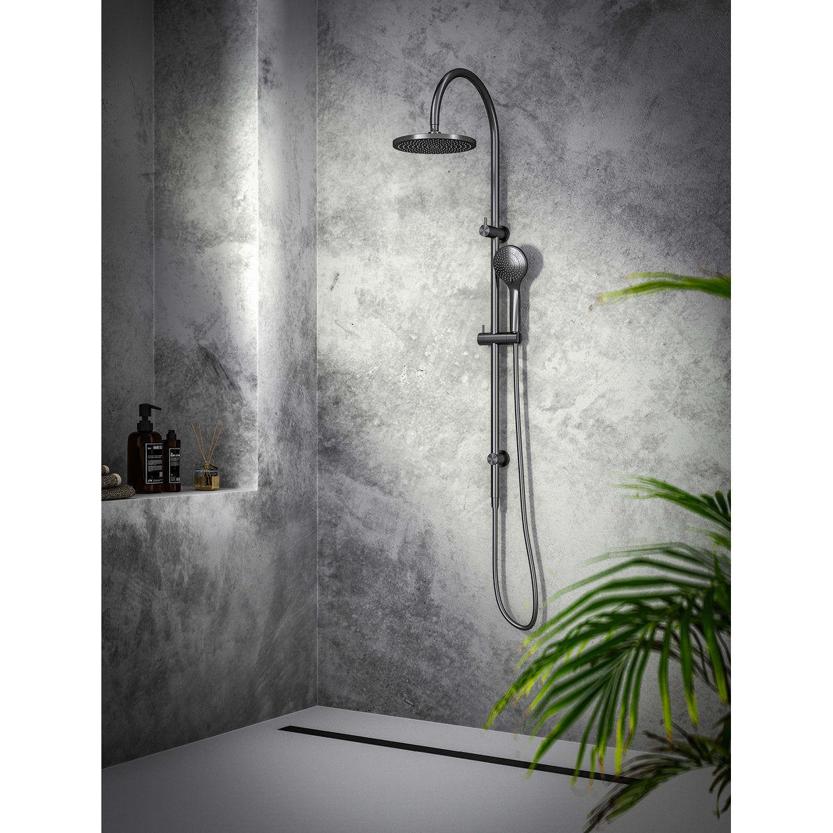 Opal Twin Shower - Graphite