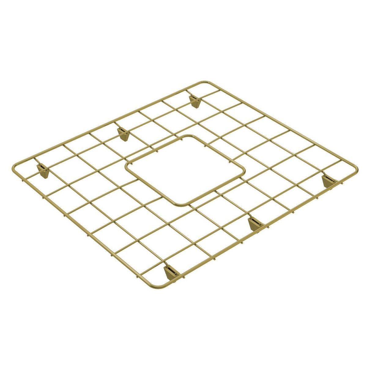 Novi 50X46 Stainless Steel Grid - Brushed Brass