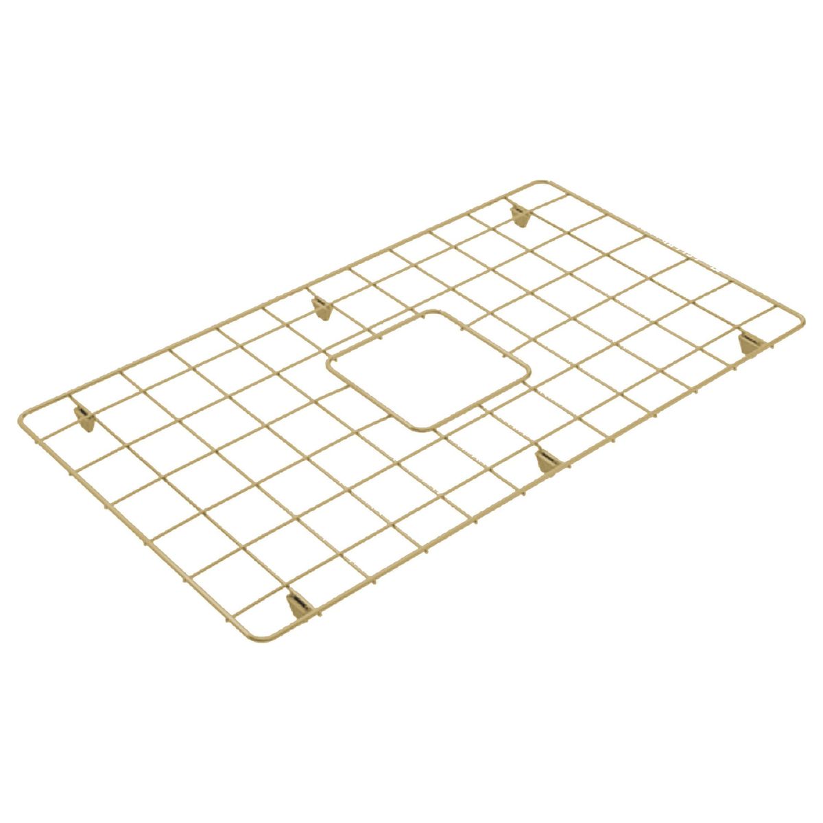 Novi 75X46 Stainless Steel Grid - Brushed Brass