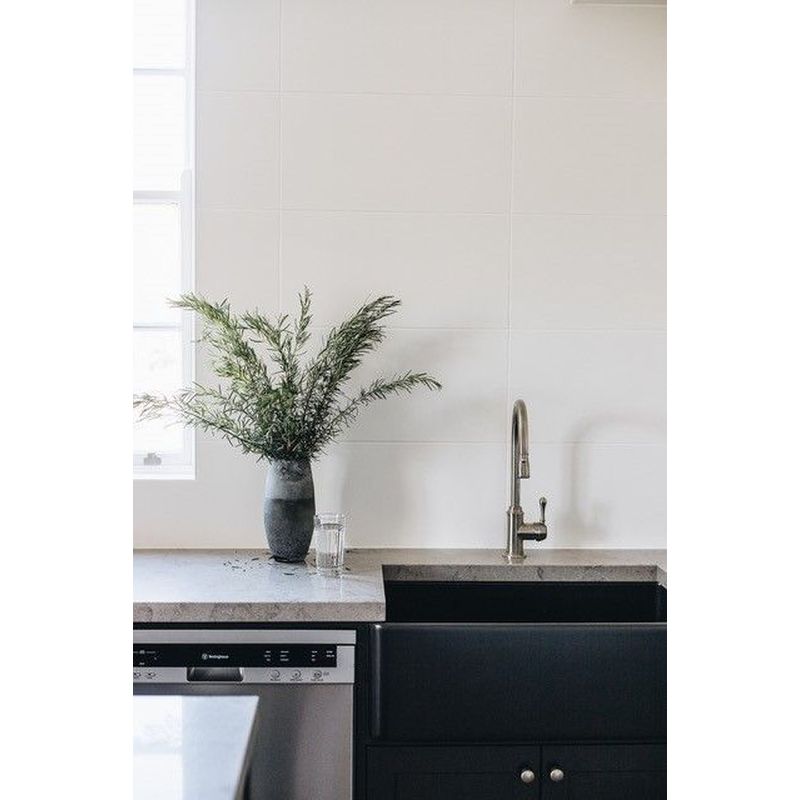Novi 75X46 Fireclay Butler Sink - Matte Black