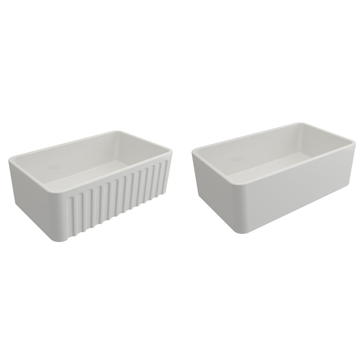 Novi 75X46 Fireclay Butler Sink - Gloss White