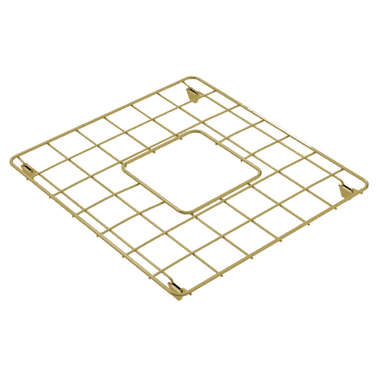 Novi 85X46 Stainless Steel Grid - Brushed Brass