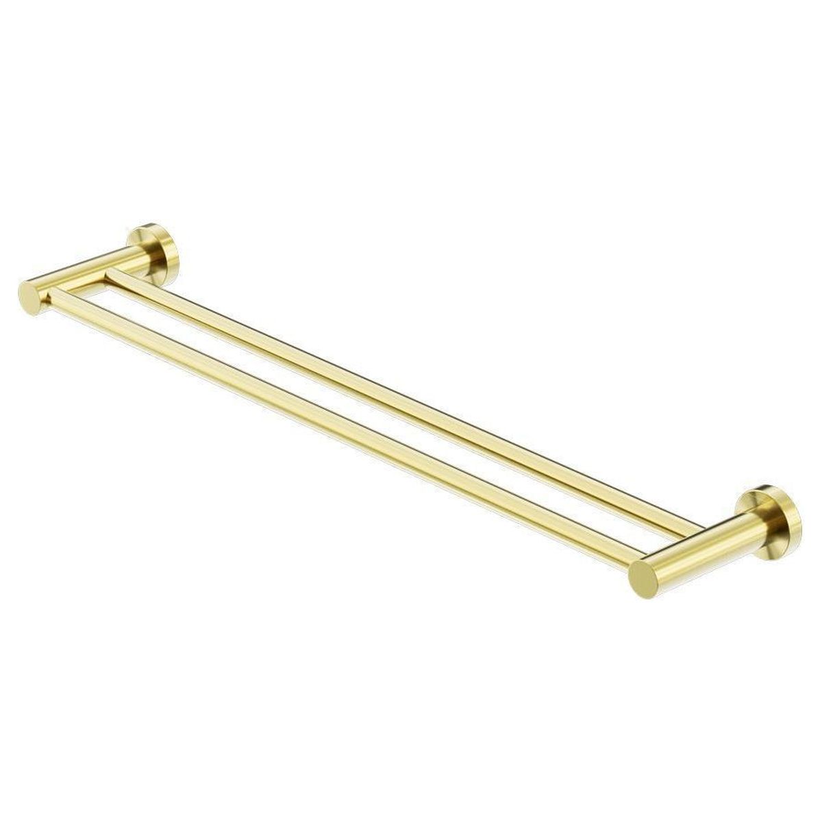 Mecca Double Towel Rail 600mm - Brushed Gold