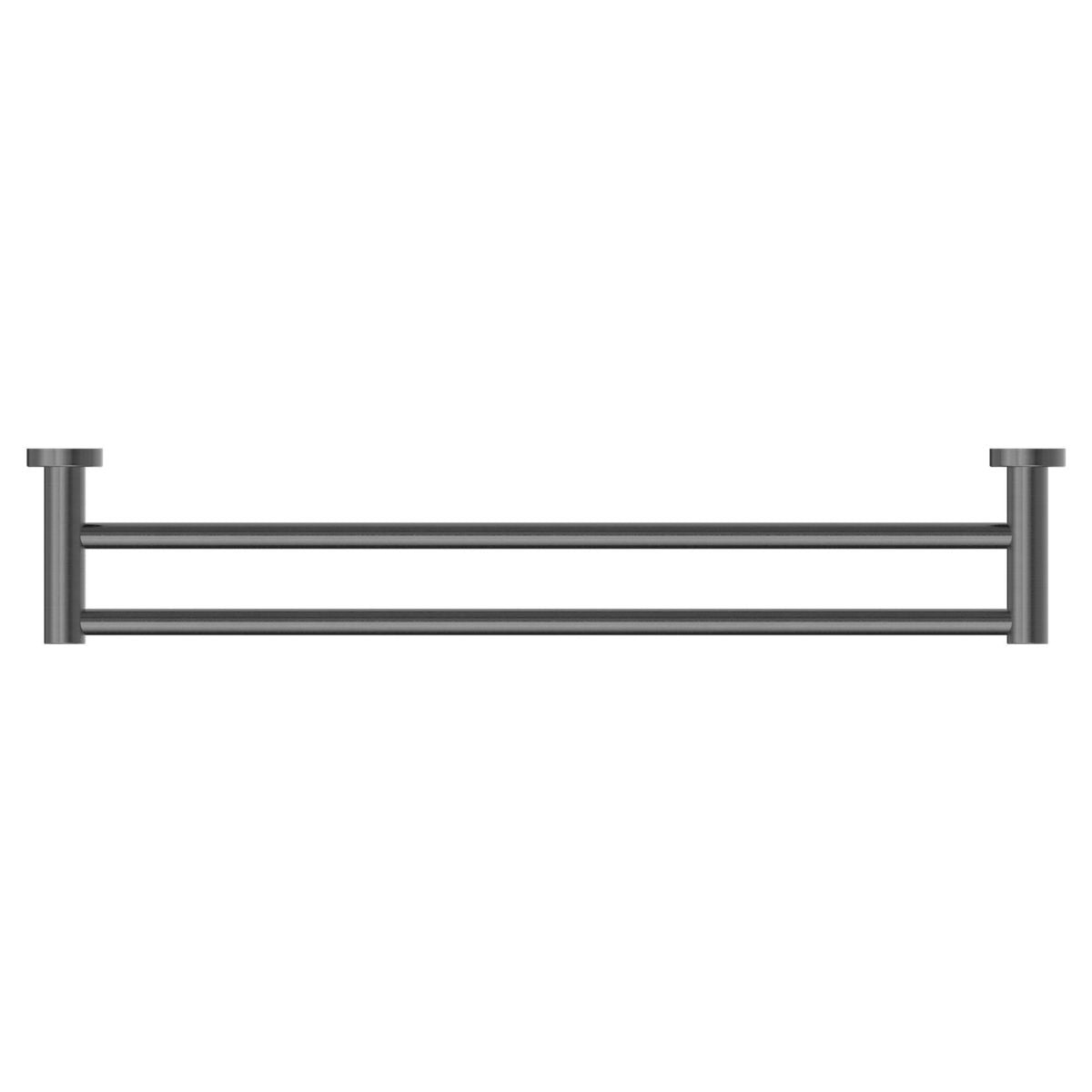 Mecca Double Towel Rail 600mm - Gun Metal