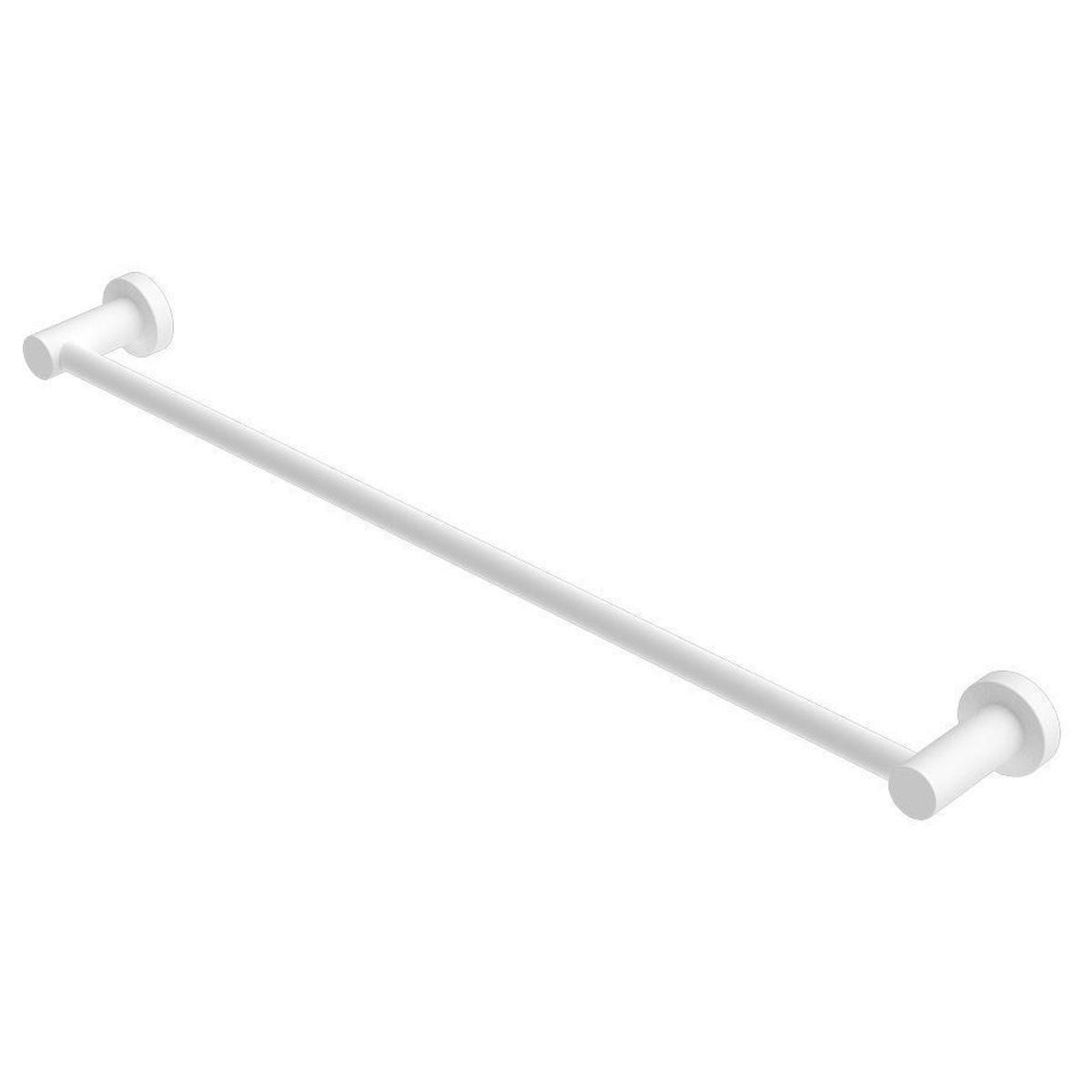 Mecca Single Towel Rail 600mm - Matte White
