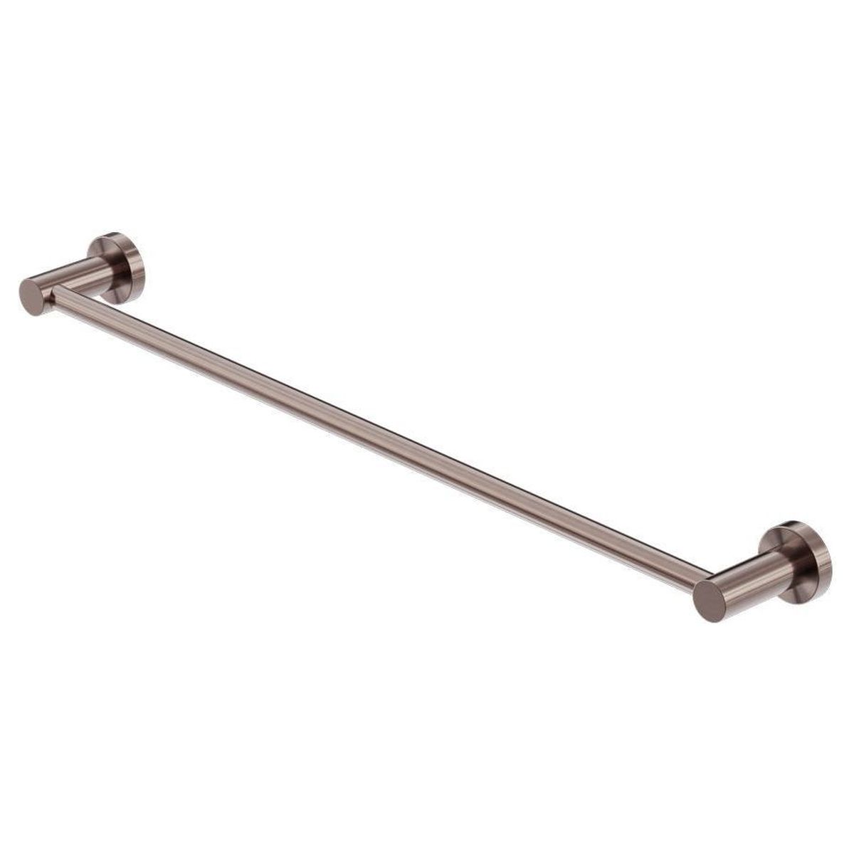 Mecca Single Towel Rail 800mm - Brushed Bronze