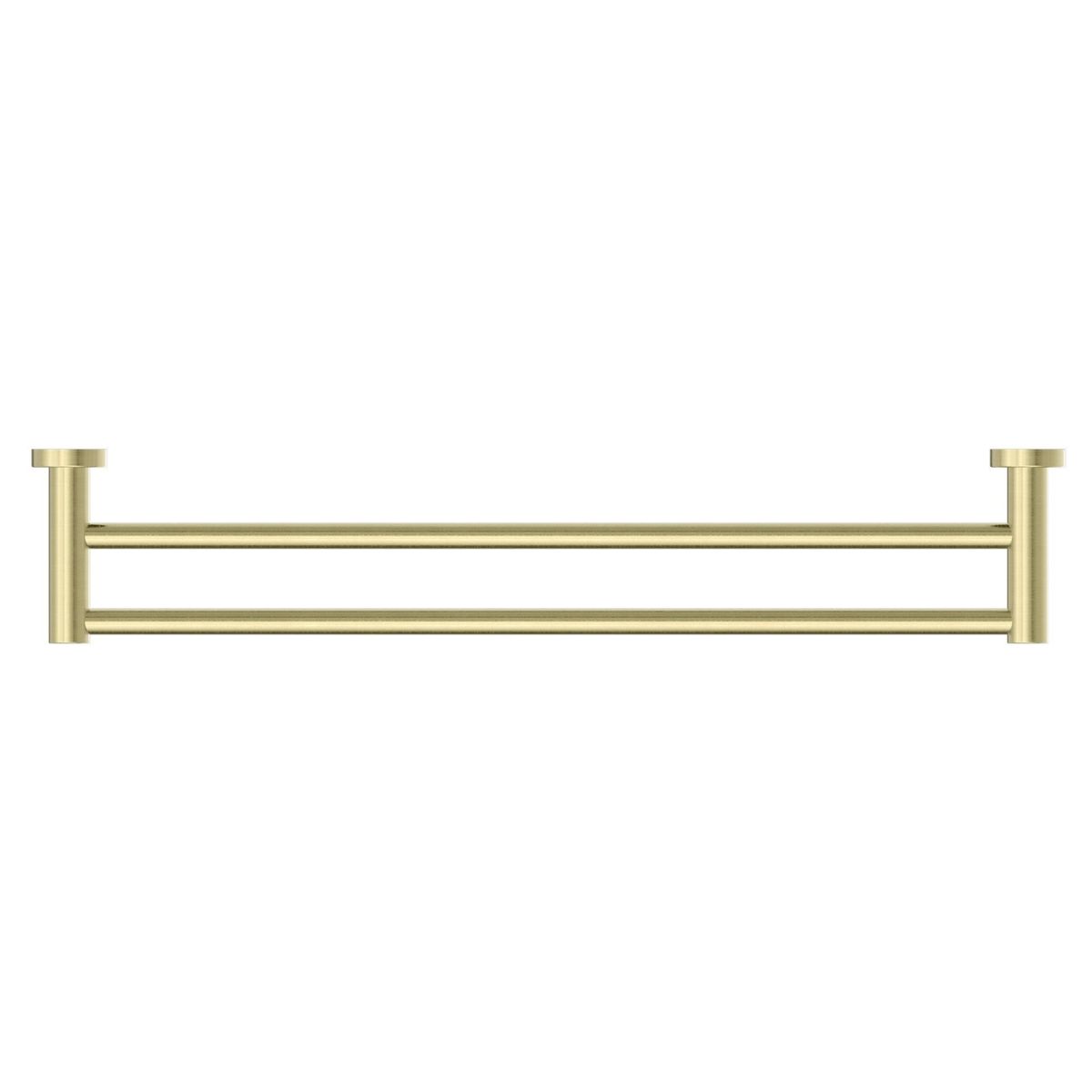 Mecca Double Towel Rail 800mm - Brushed Gold