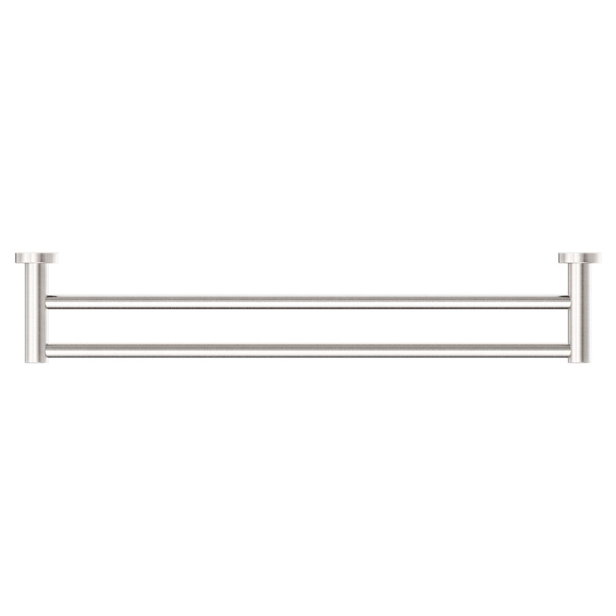 Mecca Double Towel Rail 800mm - Brushed Nickel
