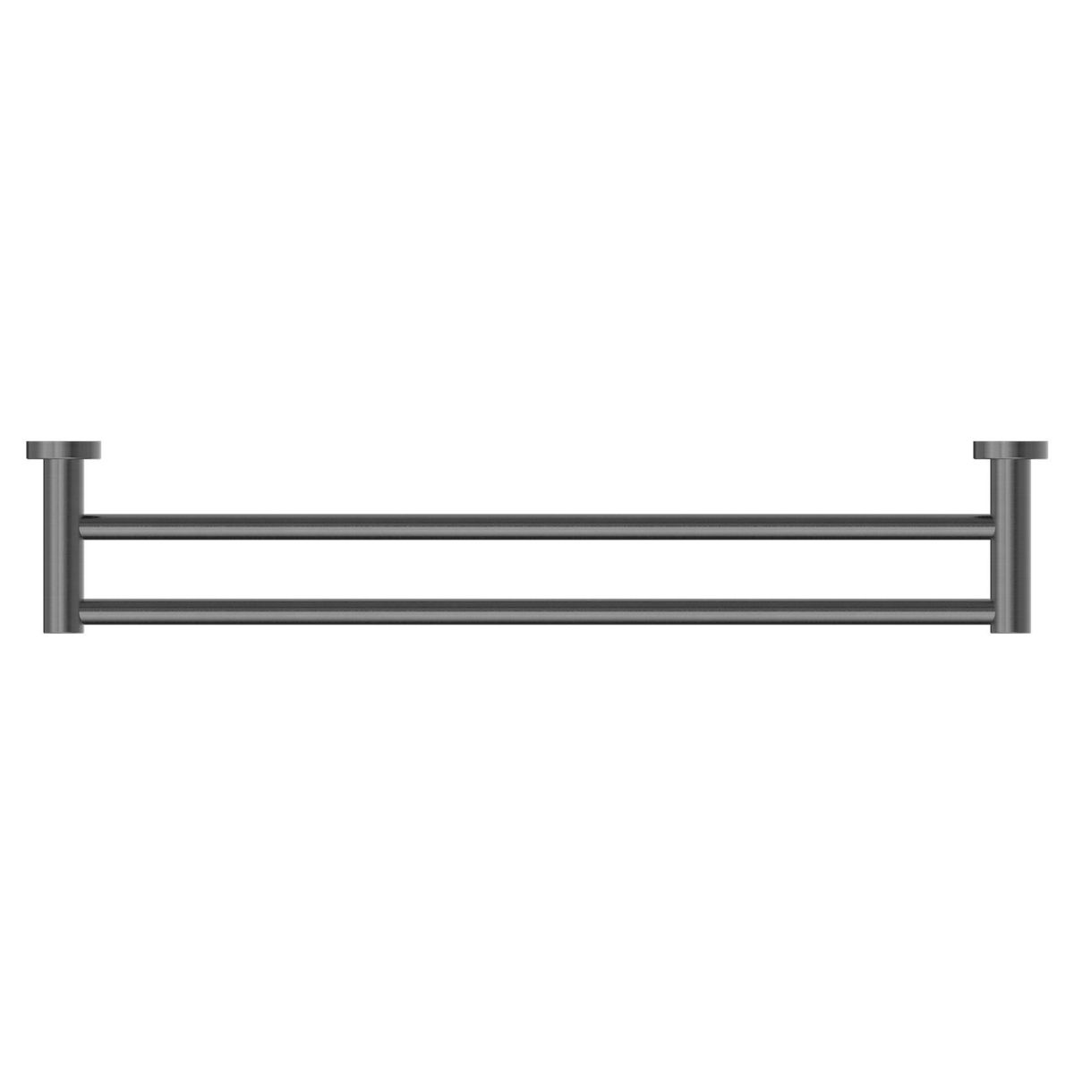 Mecca Double Towel Rail 800mm - Gun Metal