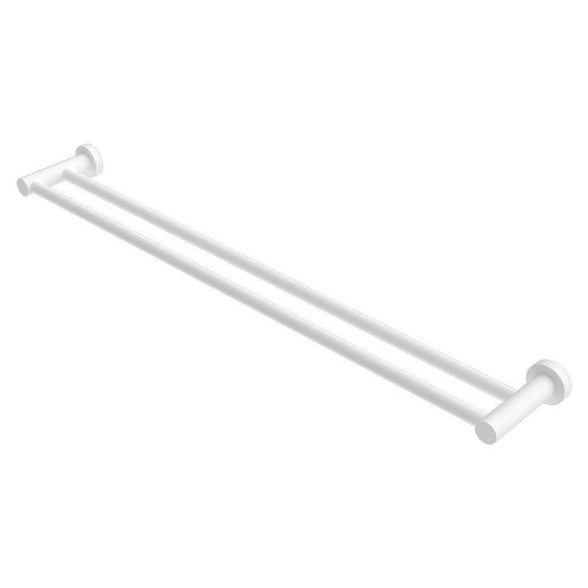 Mecca Double Towel Rail 800mm - Matte White