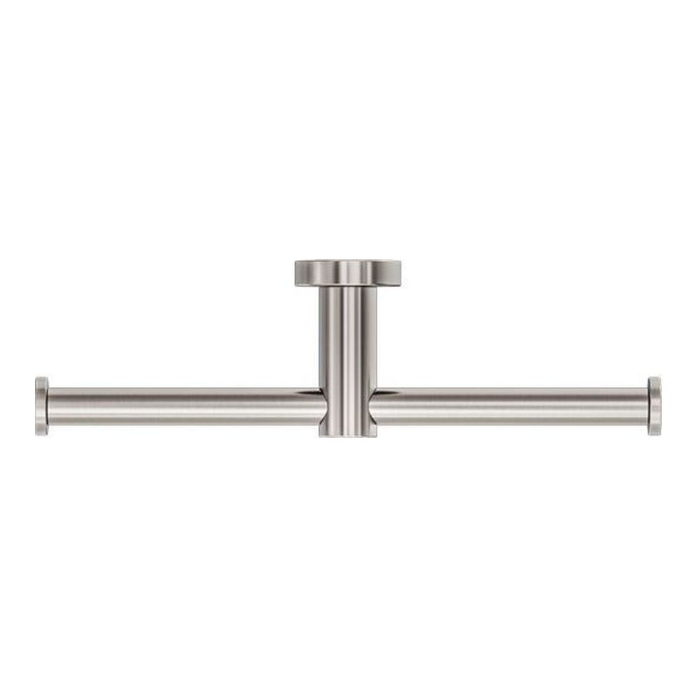 Mecca Double Toilet Roll Holder in Brushed Nickel