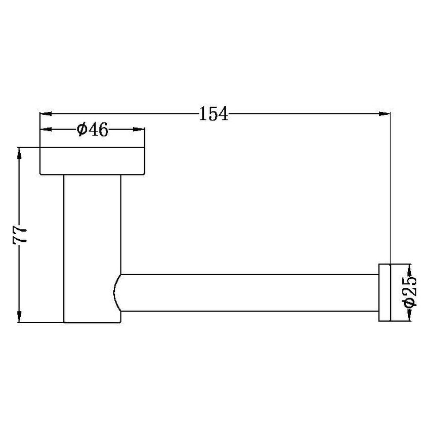 Mecca Toilet Roll Holder - Matte White