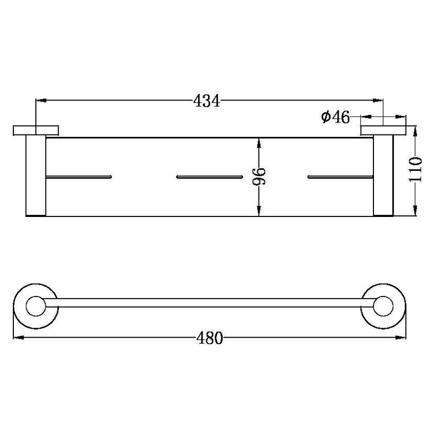 Mecca Shower Shelf - Matte Black