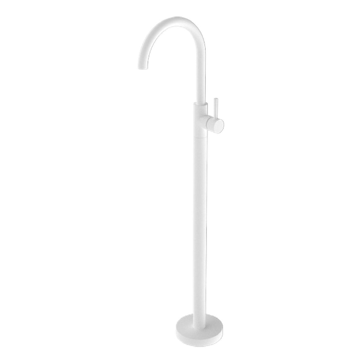 Mecca Freestanding Bath Mixer in Matte White