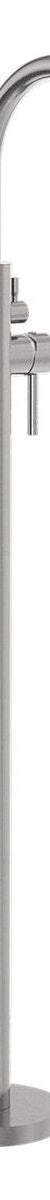 Mecca Round Freestanding Mixer With Hand Shower in Brushed Nickel