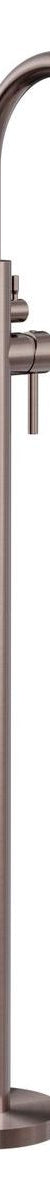 Mecca Round Freestanding Mixer With Hand Shower in Brushed Bronze