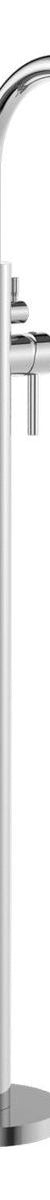 Mecca Round Freestanding Mixer With Hand Shower in Chrome