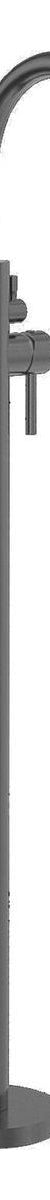 Mecca Round Freestanding Mixer With Hand Shower in Gun Metal