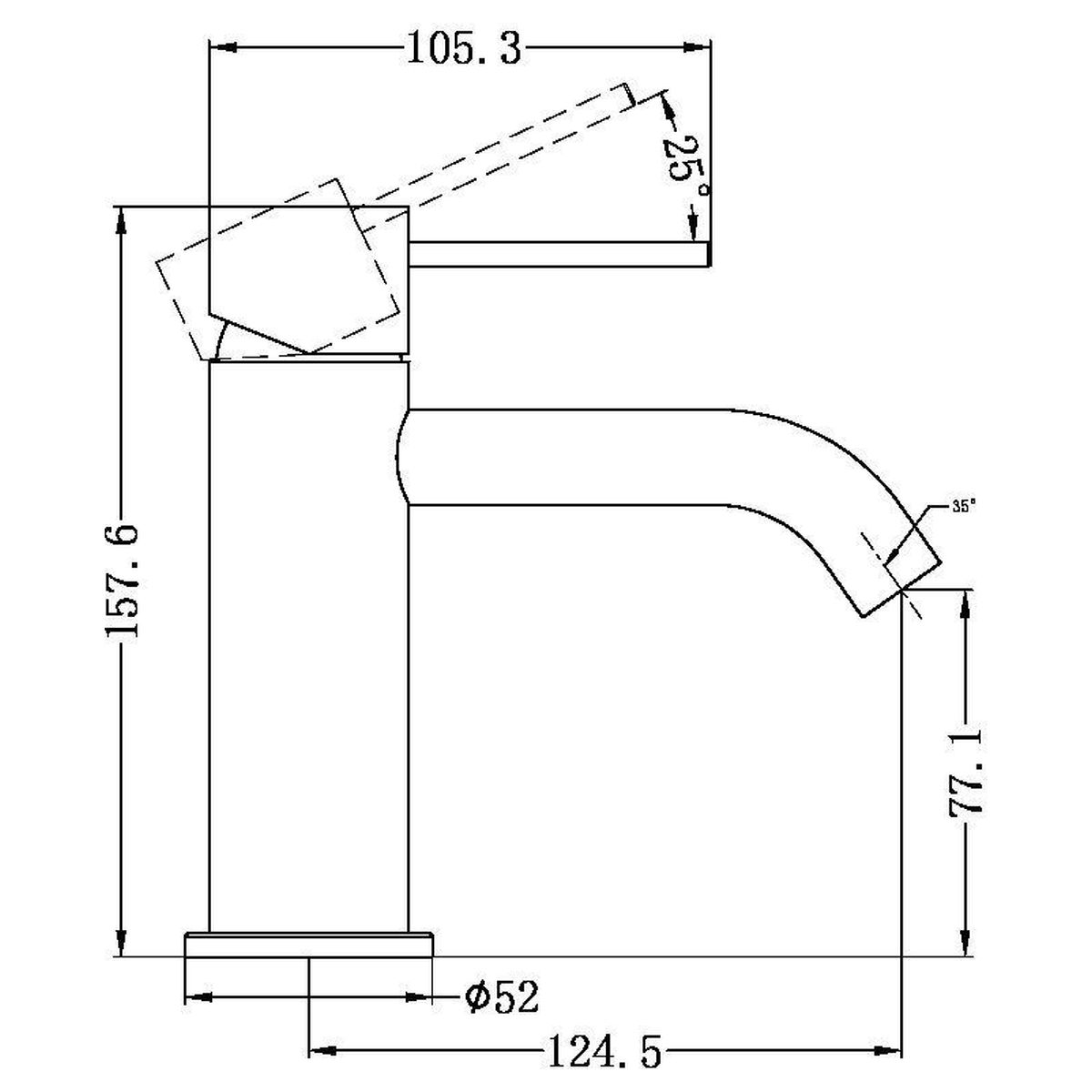 Mecca Basin Mixer - Brushed Nickel
