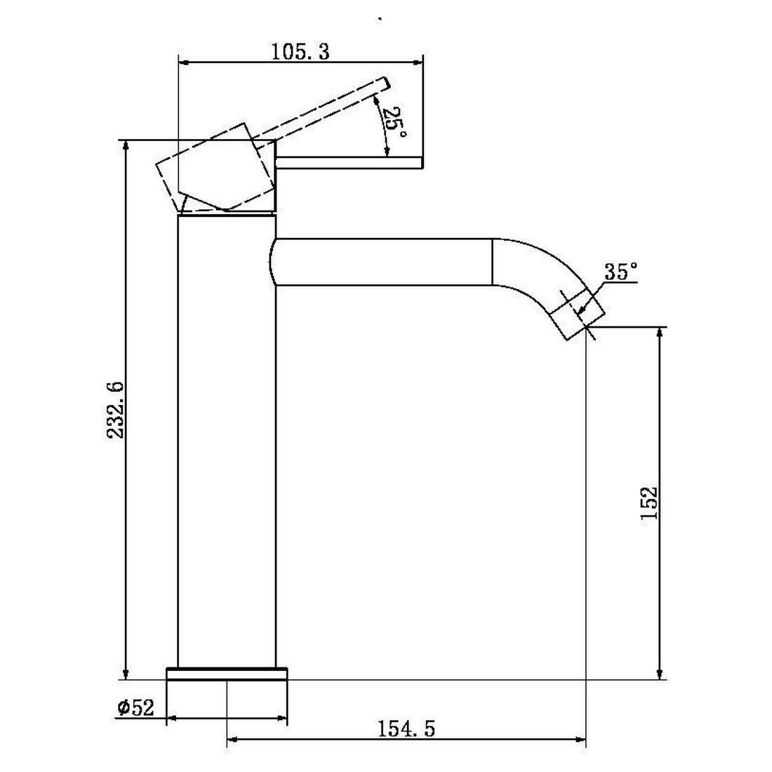 Mecca Mid Tall Basin Mixer in Chrome