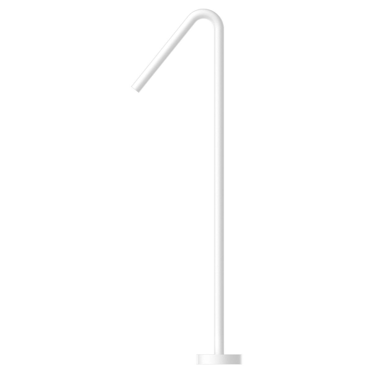 Mecca Floor Standing Bath Spout Only - Matte White