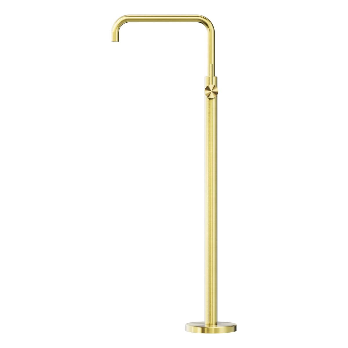 Mecca Freestanding Bath Mixer Square Shape in Brushed Gold