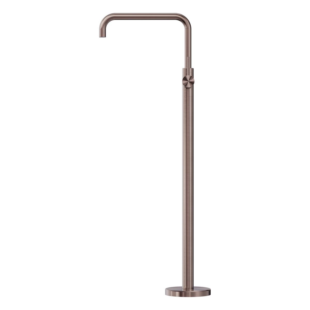 Mecca Freestanding Bath Mixer Square Shape in Brushed Bronze