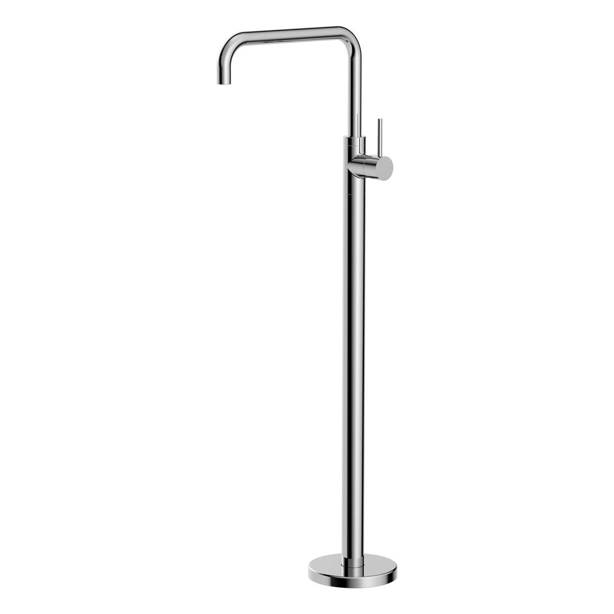 Mecca Freestanding Bath Mixer Square Shape in Chrome
