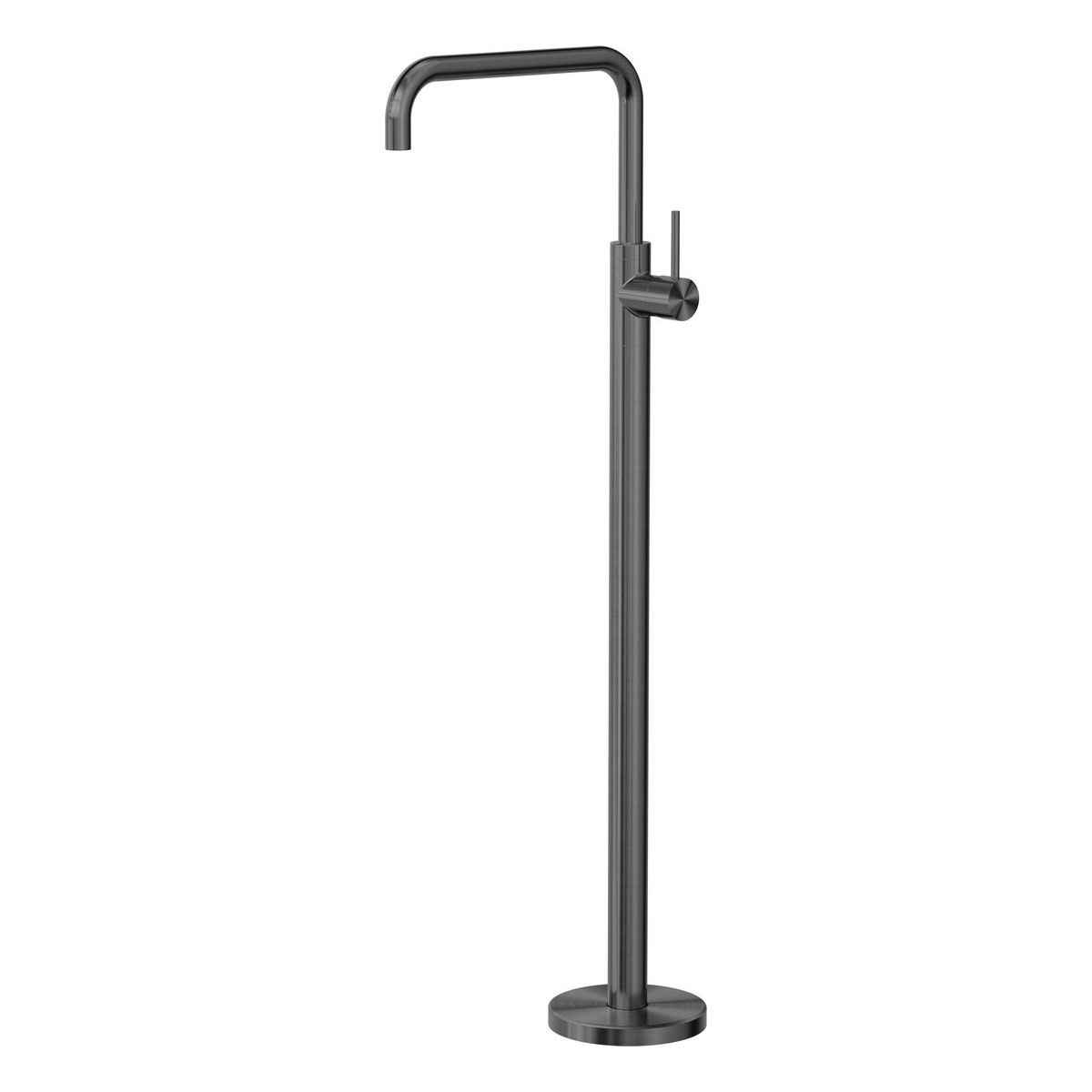 Mecca Freestanding Bath Mixer Square Shape in Gun Metal