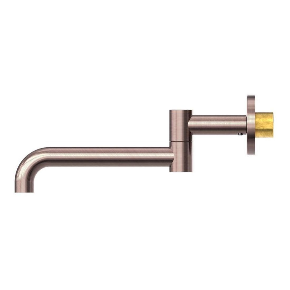 Mecca Wall Mounted Swivel Basin/Bath Spout Only 225mm in Brushed Bronze