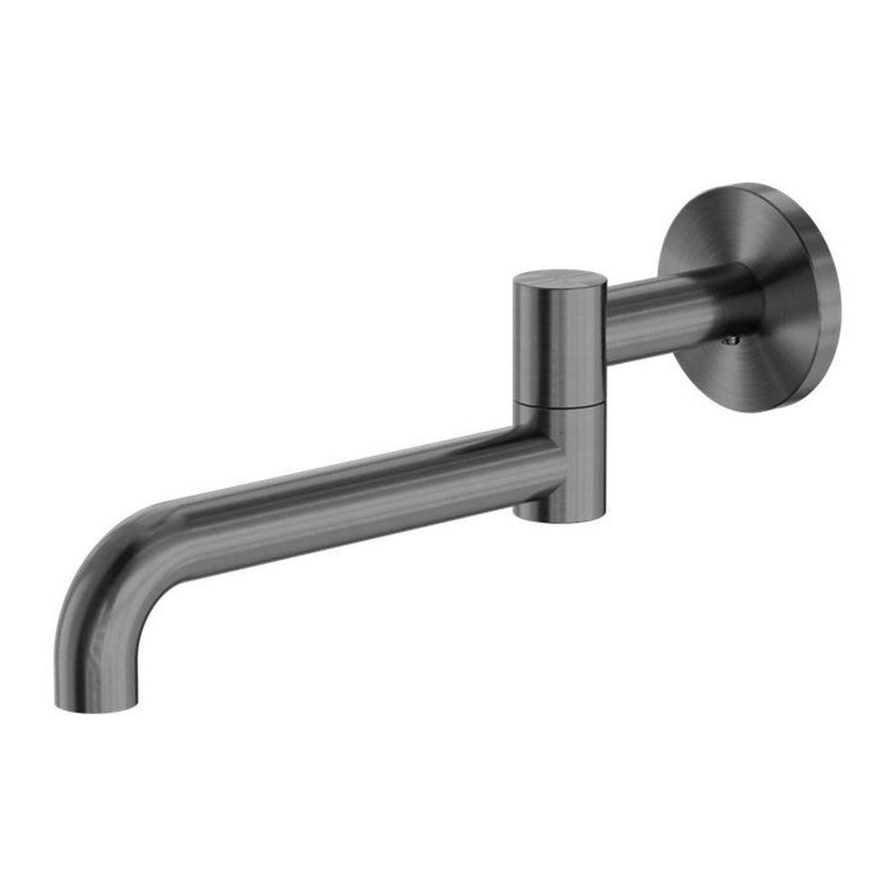 Mecca Wall Mounted Swivel Basin/Bath Spout Only 225mm in Gun Metal