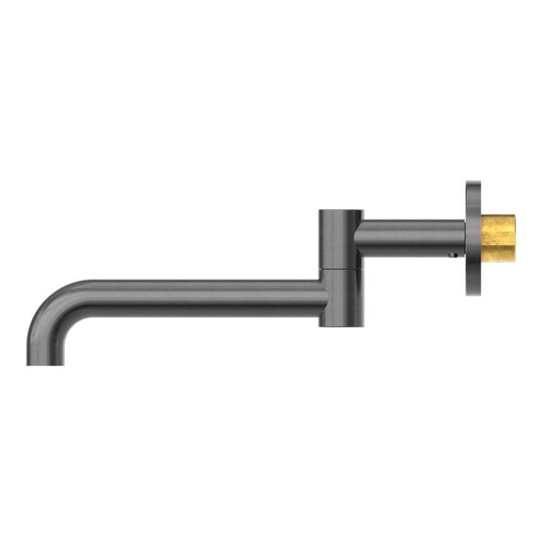 Mecca Wall Mounted Swivel Basin/Bath Spout Only 225mm in Gun Metal