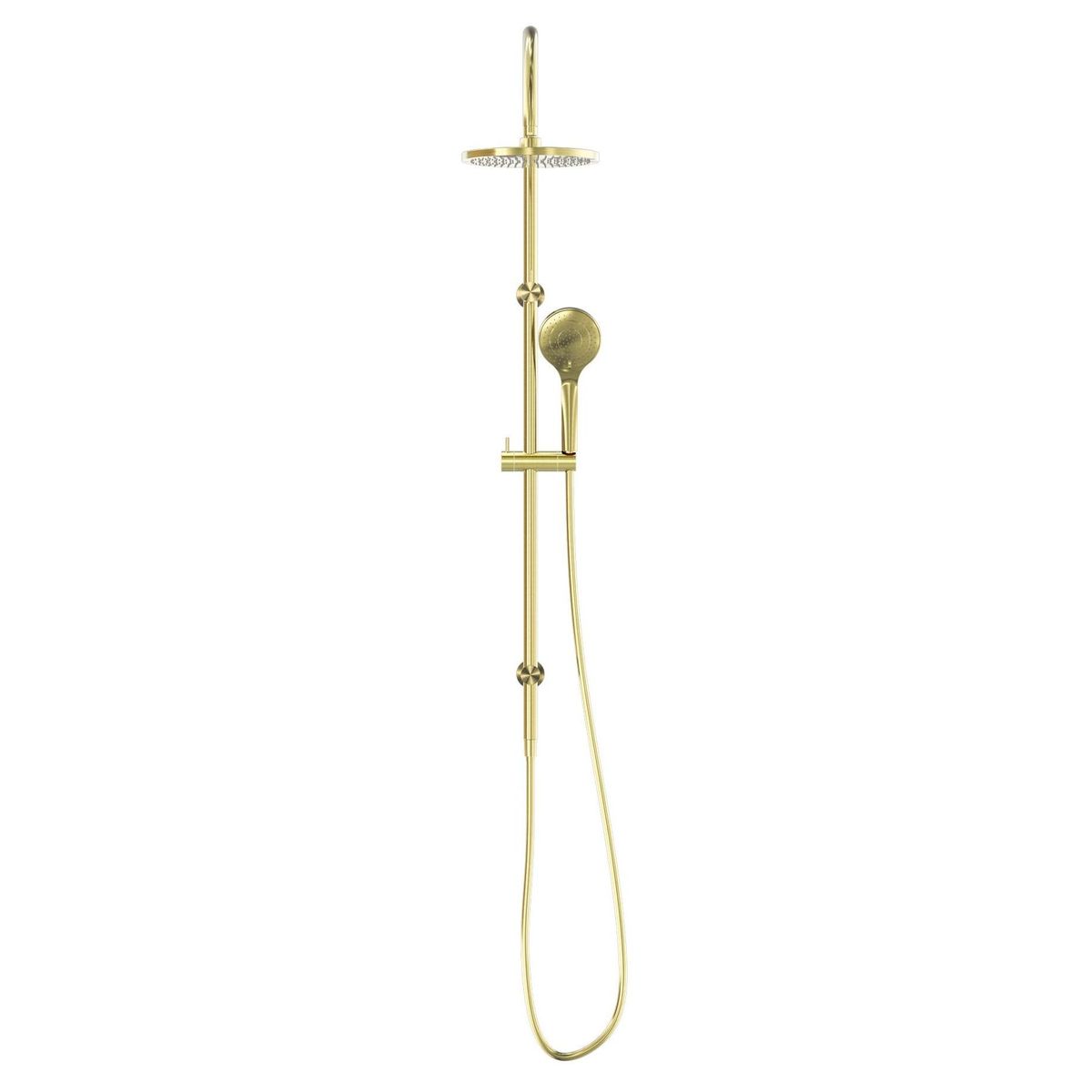 Mecca Twin Shower With Air Shower - Brushed Gold