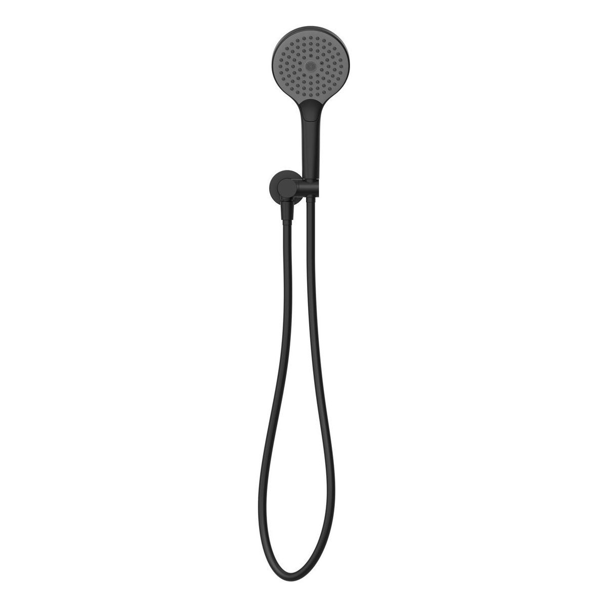 Mecca Shower On Bracket With Air Shower II in Matte Black