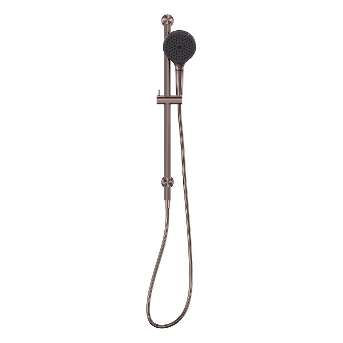 Mecca Shower Rail With Air Shower II in Brushed Bronze